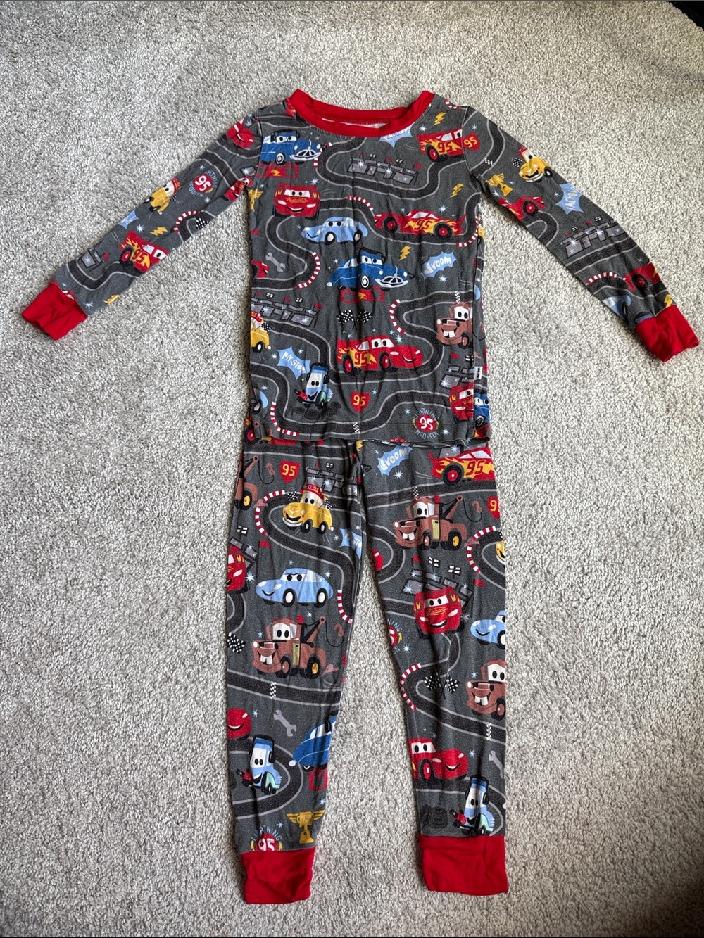 Little Sleepies Disney Cars Two Piece Pajamas